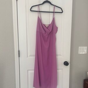 Elegant Women's Pink Slip Dress